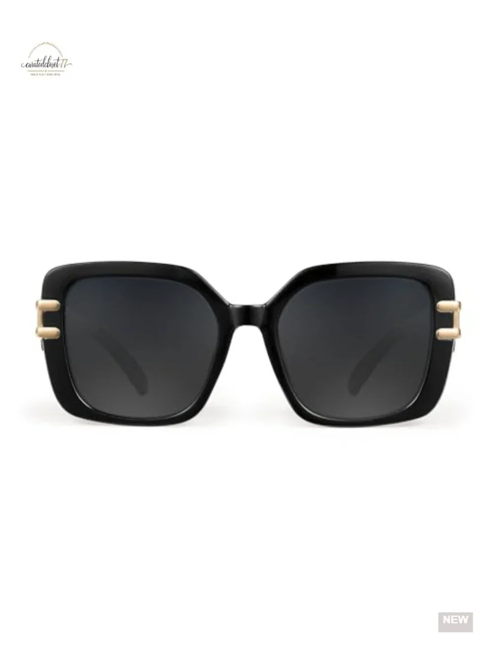 Vintage Oversized Square Sunglasses for Women Retro Luxury UV400